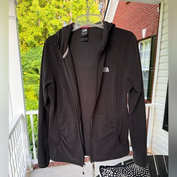 The North Face Full Zip Black Fleece Hoodie. Women’s L - Picture 3 of 7
